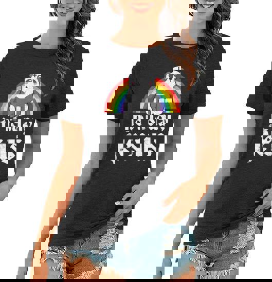 Jesus Rainbow Women T Shirt Jesus Rainbow Women T Shirt
