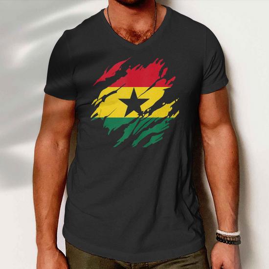 Big and Tall Mens Shirts Short Sleeve 3D Printed Ghana