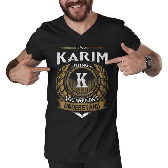 It's a Karim Thing, You Wouldn't Understand Name Men's V-Neck T-Shirt - Front