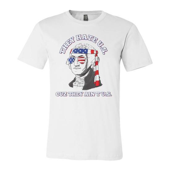 American Flag Shirt For Women - Funny 4th Of July Patriotic Graphic Tee, Casual Short Sleeve Top (Grey, Medium)