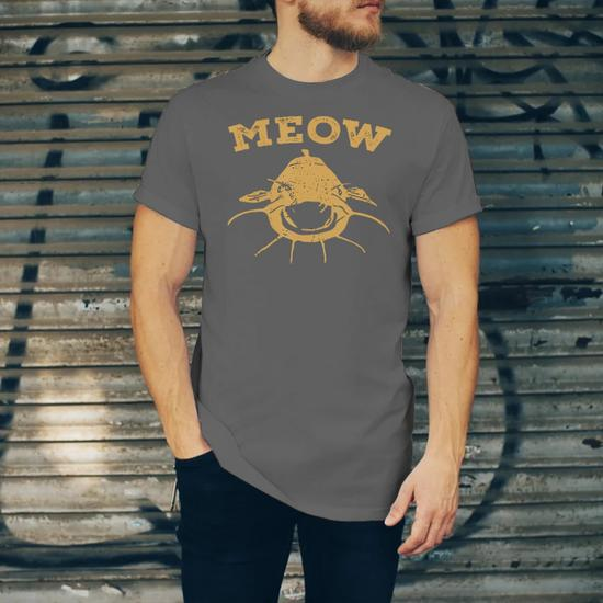 Catfish Fishing Fisherman Meow Catfish V2 Jersey T-Shirt