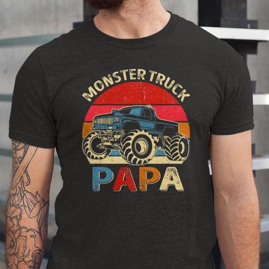 Red Monster Truck Jersey Tee