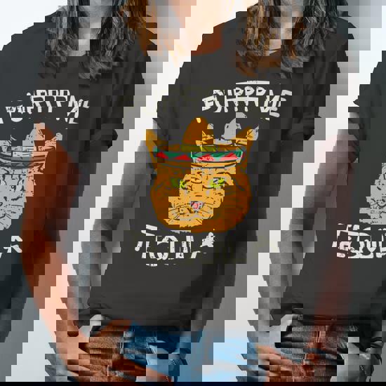 Purrr Tequila Funny Cat Lover- Mexican Cinco De Mayo Tshirt