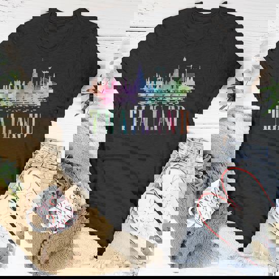 Colorful Thai Kuala Lampur Thailand Unisex T-Shirt | Mazezy DE