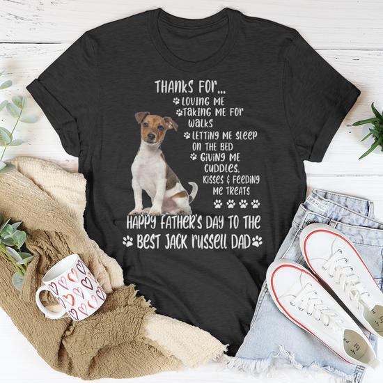 Happy Fathers Day 2022 Jack Russell Dad Dog Lover Unisex T Shirt Mazezy CA