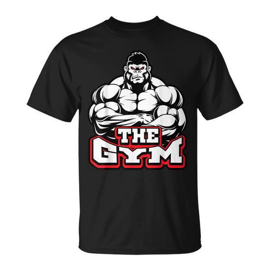 Funny Monkey Gorilla Gym Training Men's Unisex T-Shirt