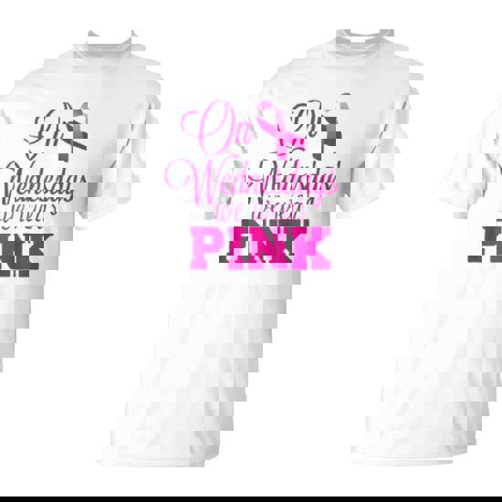 On Wednesdays We Wear Pink Breast Cancer Awareness Shirt On Wednesdays We Wear Pink Breast Cancer Awareness Shirt