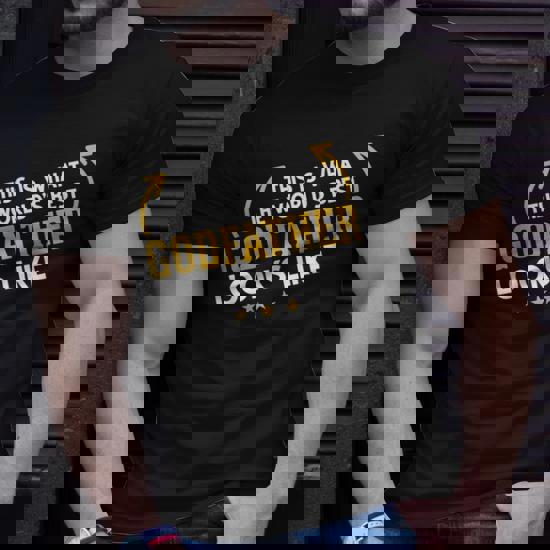 Worlds Greatest Godfather Looks Like Gift Tshirt