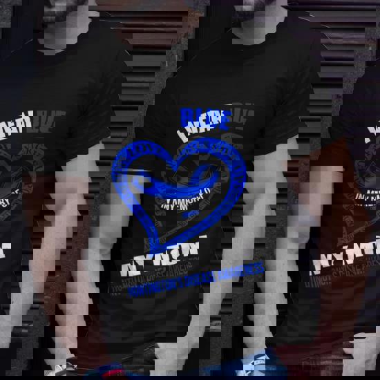 Blue For My Mom Huntington's Disease Awareness T-Shirt Blue For My Mom Huntington's Disease Awareness T-Shirt