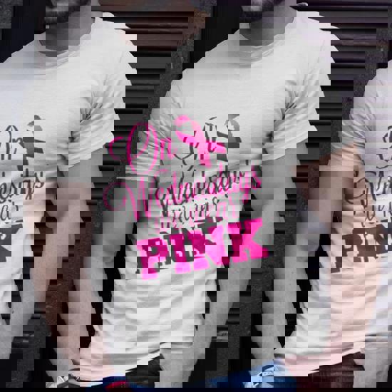 On Wednesdays We Wear Pink Breast Cancer Awareness Shirt On Wednesdays We Wear Pink Breast Cancer Awareness Shirt