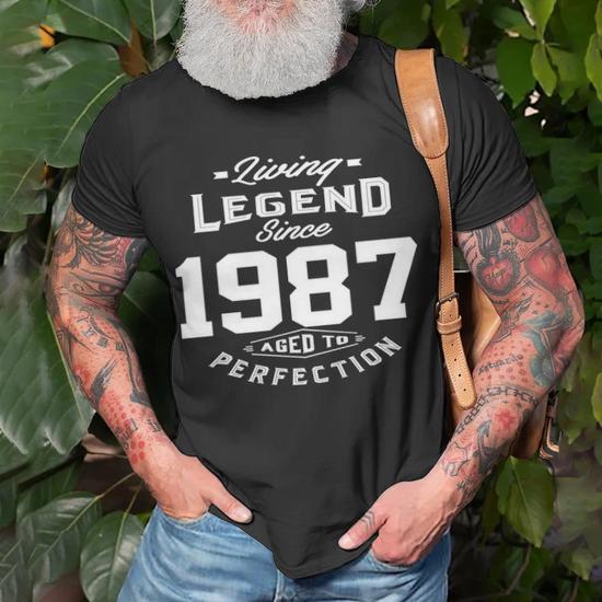 Authentic Classic 1987 Aged To Perfection T-Shirt - 38th Birthday Gift For Men & Women