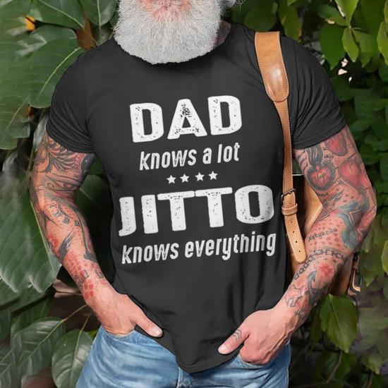 Jitto Grandpa Jitto Knows Everything T-Shirt | Seseable CA