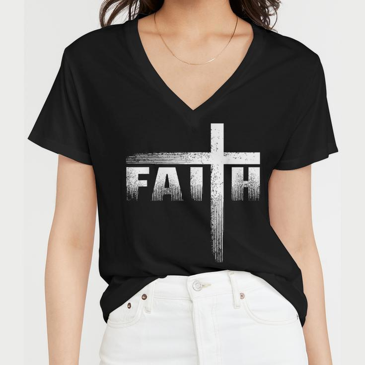 Christian Faith & Cross Christian Faith & Cross Women V-Neck T-Shirt
