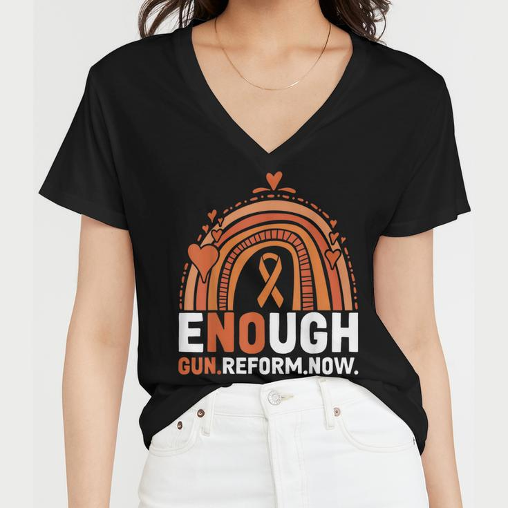 End Gun Violence Wear Orange V2 Women V-Neck T-Shirt