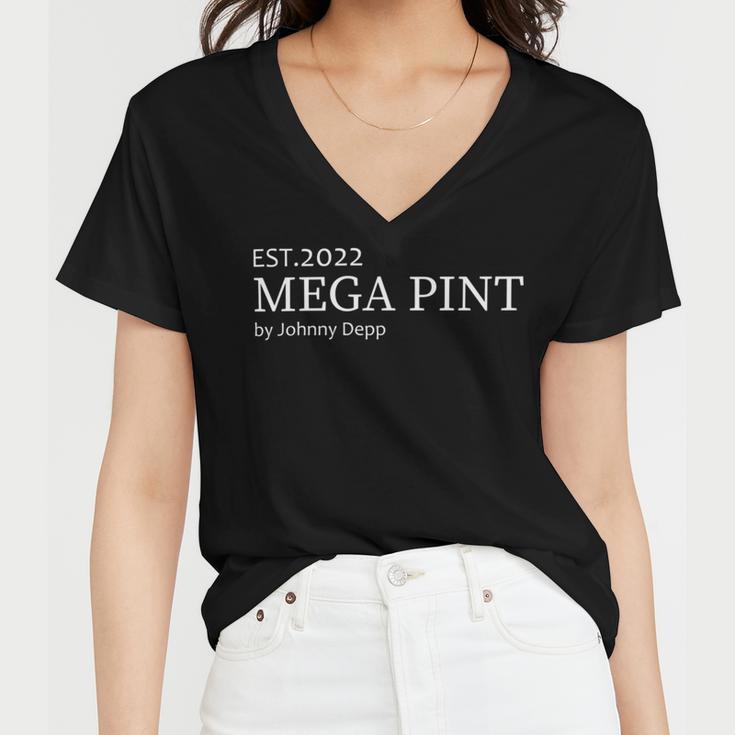 Est 2022 Mega Pint For Johnny Women V-Neck T-Shirt