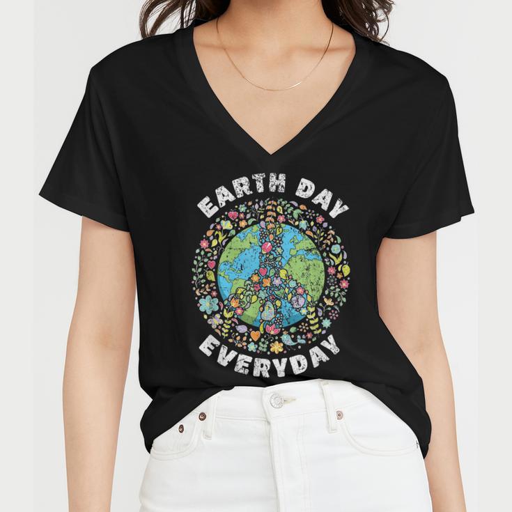 Everyday Earth Day Women V-Neck T-Shirt