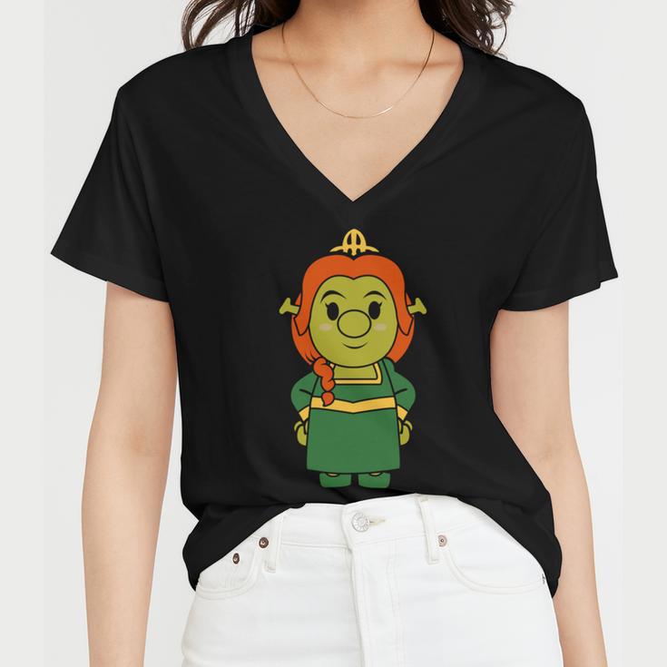 Fiona Chibi Women V-Neck T-Shirt