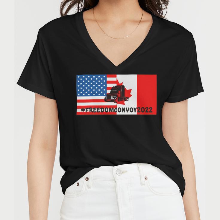 Freedom Convoy V2 Women V-Neck T-Shirt