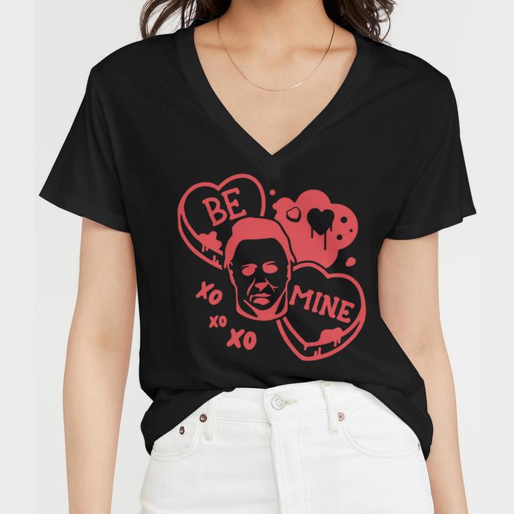 Funny Horror Valentines Day Women V-Neck T-Shirt