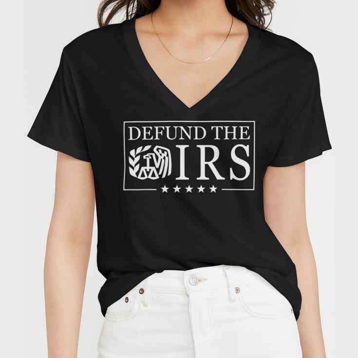 Funny Humor Irs Defund The Irs V2 Women V-Neck T-Shirt