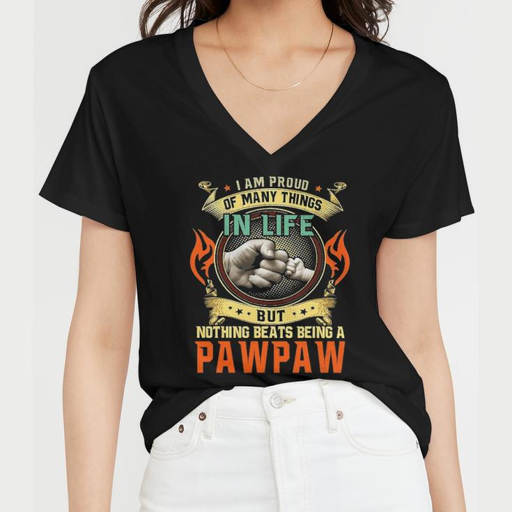I Am Proud Of Many Things In Life Pawpaw Women V-Neck T-Shirt