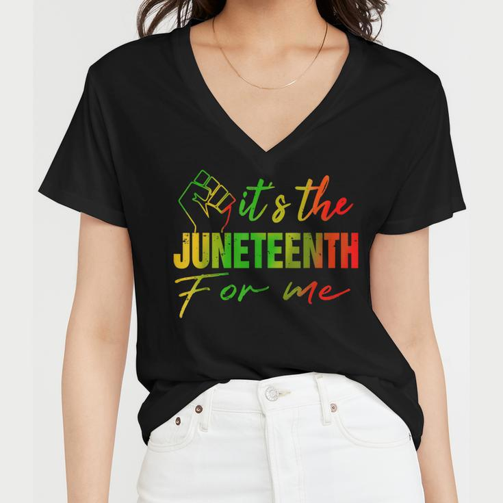 Junenth Its The Junenth For Me Junenth 1865 Women V-Neck T-Shirt