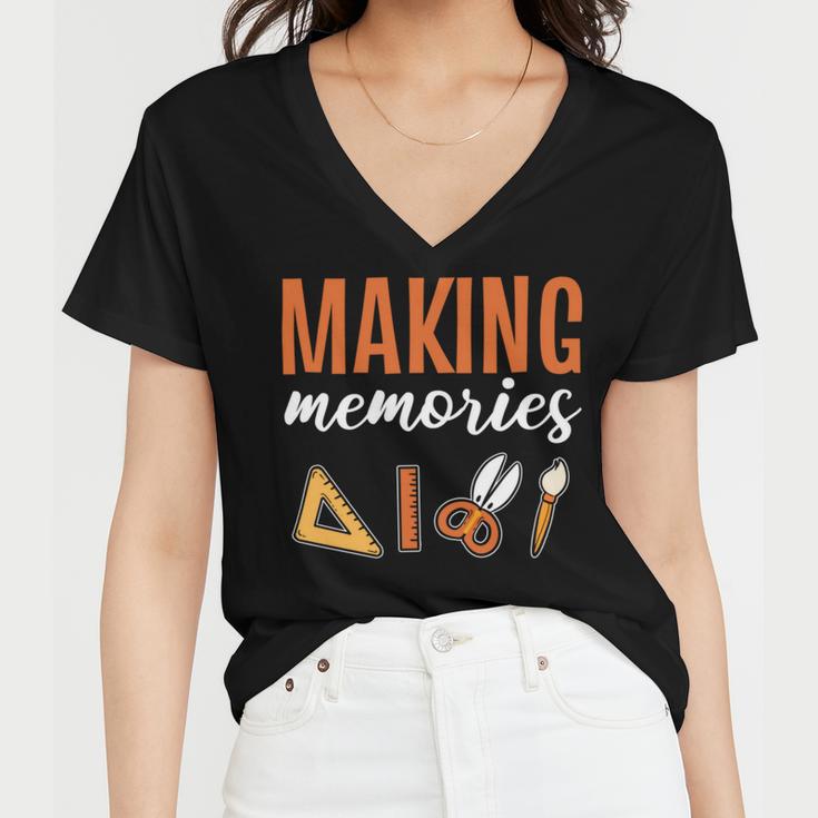 Making Memories Scrapbooking Scrapbook Women V-Neck T-Shirt