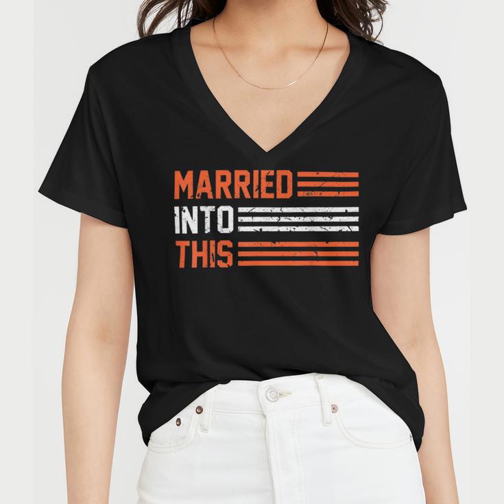 Married Into This 298 Trending Shirt Women V-Neck T-Shirt