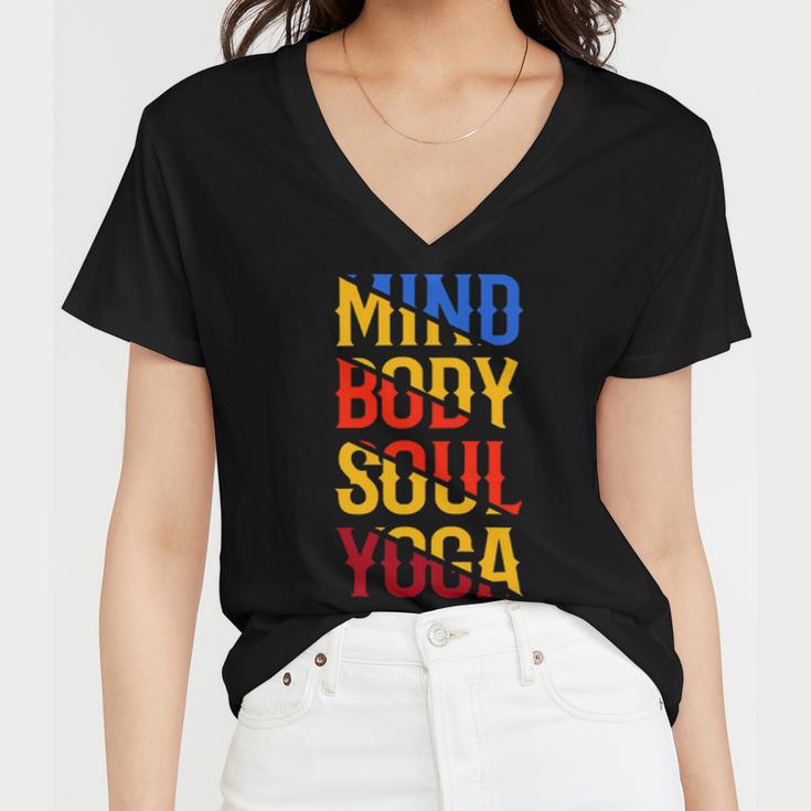 Mind Body Soul Yoga 114 Trending Shirt Women V-Neck T-Shirt