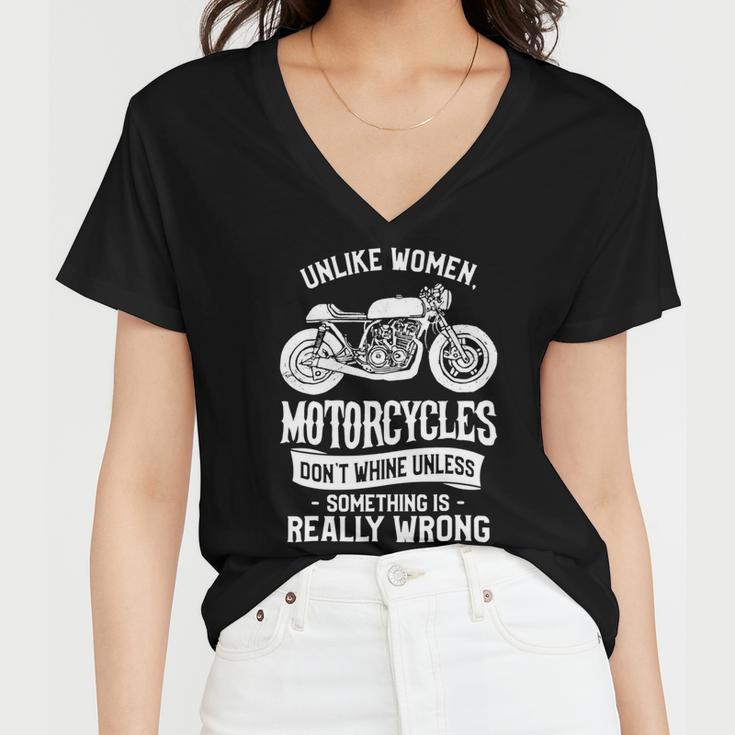 Motorcycles Dont Whine Unless 468 Shirt Women V-Neck T-Shirt