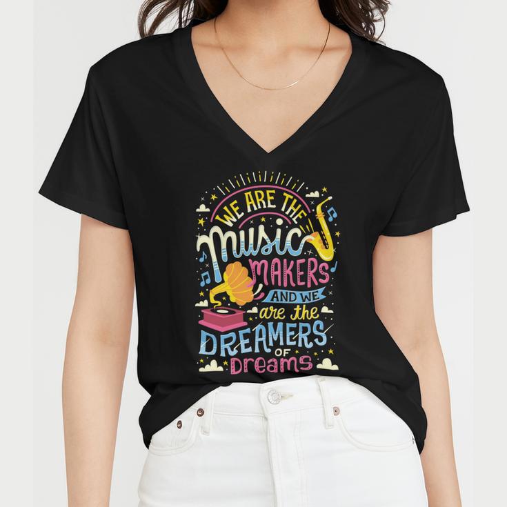 Music Makers And Dreamers 284 Trending Shirt Women V-Neck T-Shirt