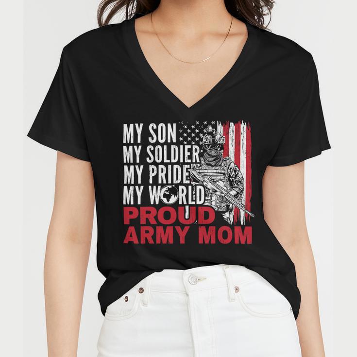 My Son My Soldier My Pride My World 694 Shirt Women V-Neck T-Shirt