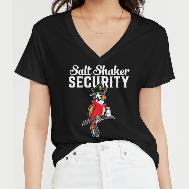 Pirate Parrot I Salt Shaker Security Women V-Neck T-Shirt