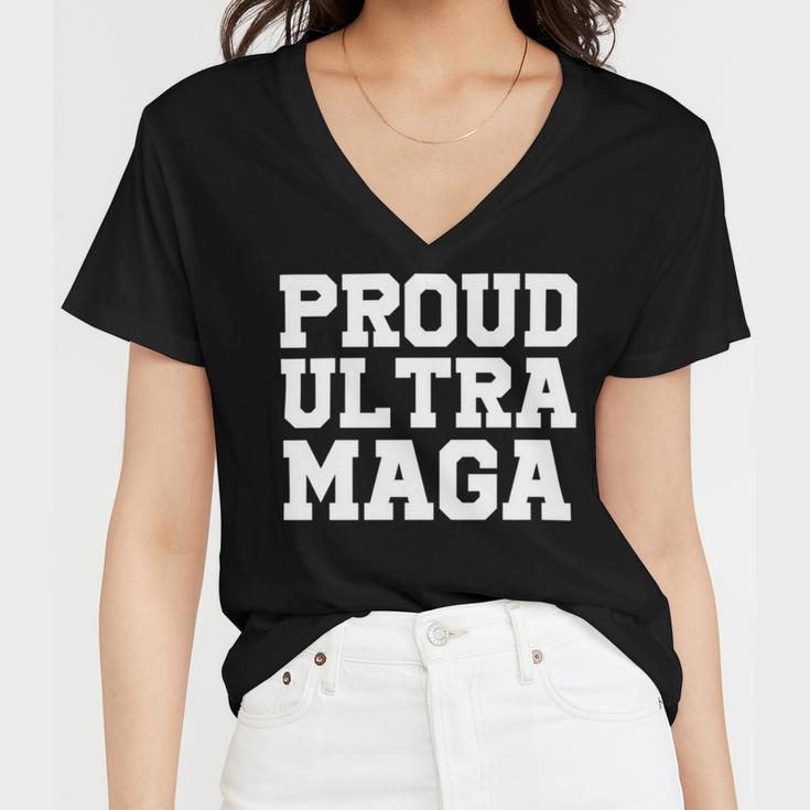 Proud Ultra Maga V3 Women V-Neck T-Shirt