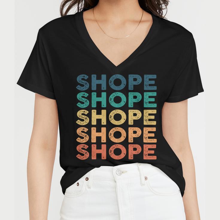 Shope Name Shirt Shope Family Name V2 Women V-Neck T-Shirt