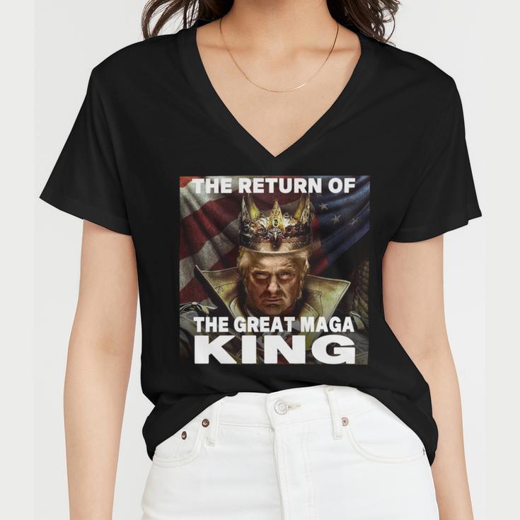 The Return Of The Great Maga King 3 Shirt Women V-Neck T-Shirt