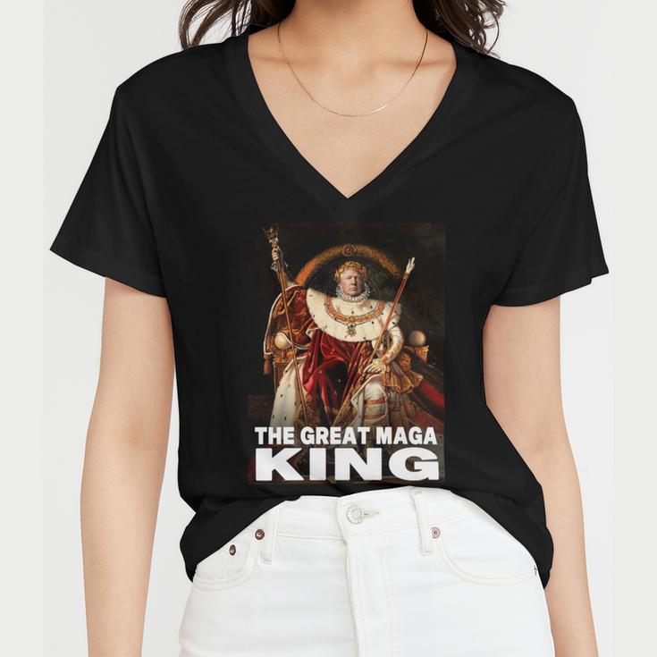 The Return Of The Great Maga King 4 Shirt Women V-Neck T-Shirt