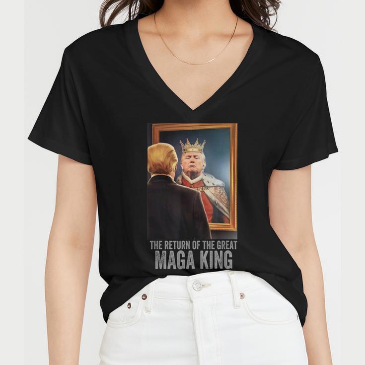 The Return Of The Great Maga King Anti Women V-Neck T-Shirt