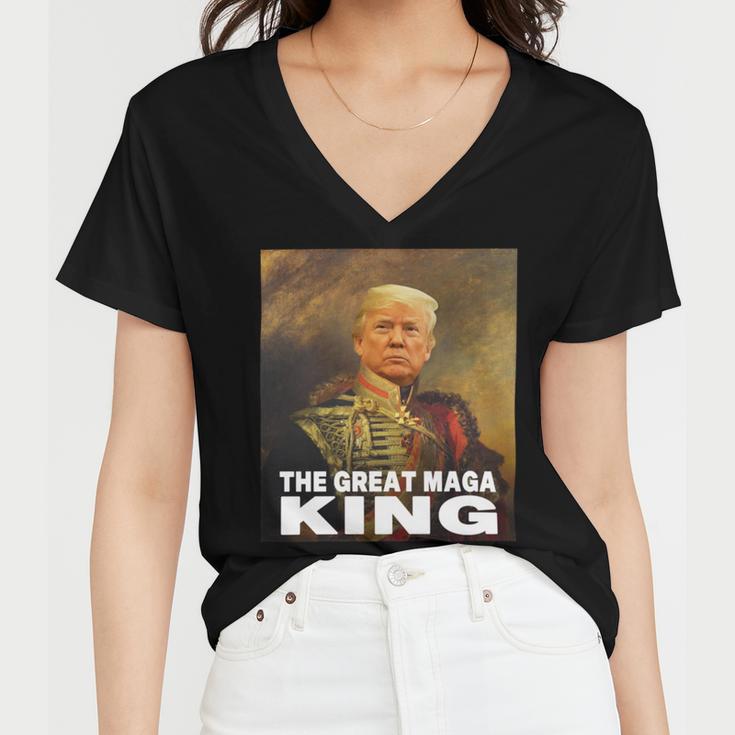 The Return Of The Great Maga King Women V-Neck T-Shirt