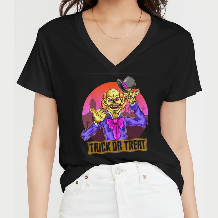 Trick Or Treat Halloween 151 Shirt Women V-Neck T-Shirt