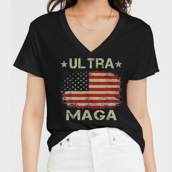 Ultra Maga And Proud Of It A Ultra Maga And Proud Of It V10 Women V-Neck T-Shirt