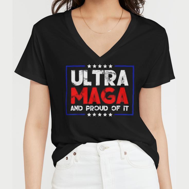 Ultra Maga And Proud Of It A Ultra Maga And Proud Of It V15 Women V-Neck T-Shirt