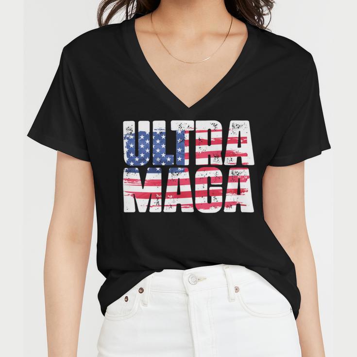 Ultra Maga And Proud Of It A Ultra Maga And Proud Of It V17 Women V-Neck T-Shirt