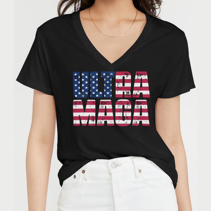 Ultra Maga And Proud Of It A Ultra Maga And Proud Of It V18 Women V-Neck T-Shirt