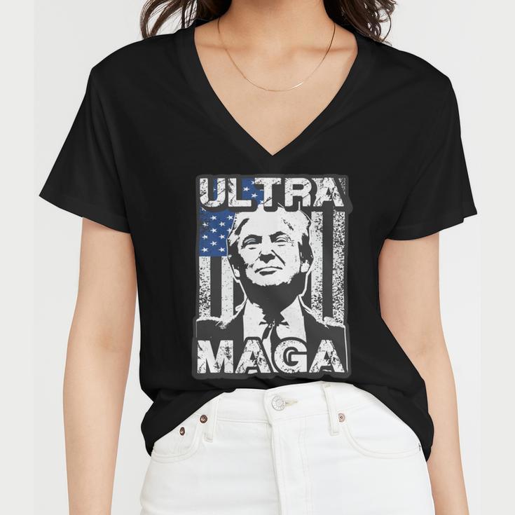 Ultra Maga And Proud Of It V26 Women V-Neck T-Shirt