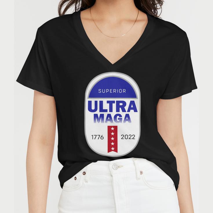 Ultra Maga Funny V2 Women V-Neck T-Shirt