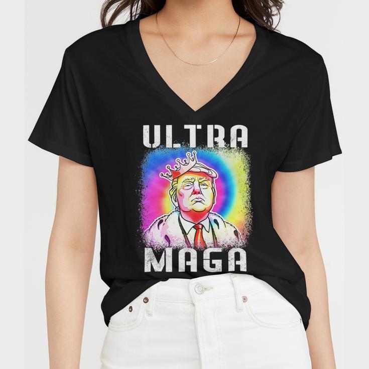 Ultra Maga Gift V5 Women V-Neck T-Shirt