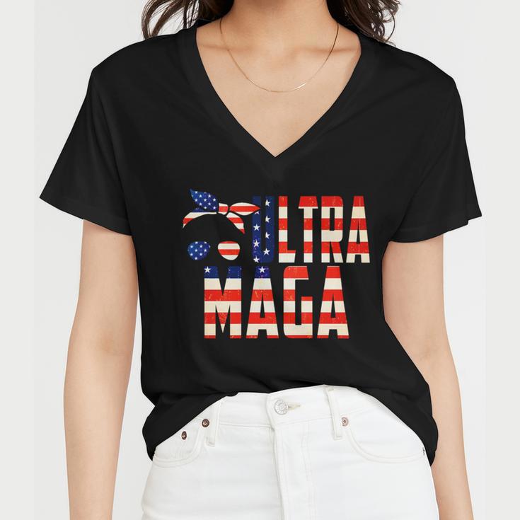 Ultra Maga Proud Of It Ultramaga Women V-Neck T-Shirt