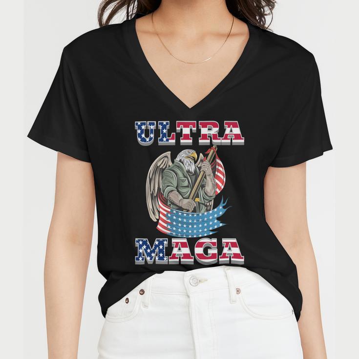 Ultra Maga Tshirts Women V-Neck T-Shirt