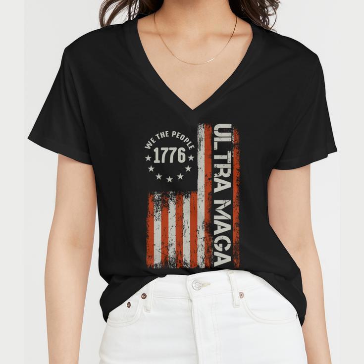 Ultra Maga V14 Women V-Neck T-Shirt